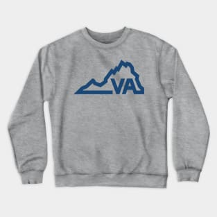 Minimal Virginia Silhouette Design Crewneck Sweatshirt